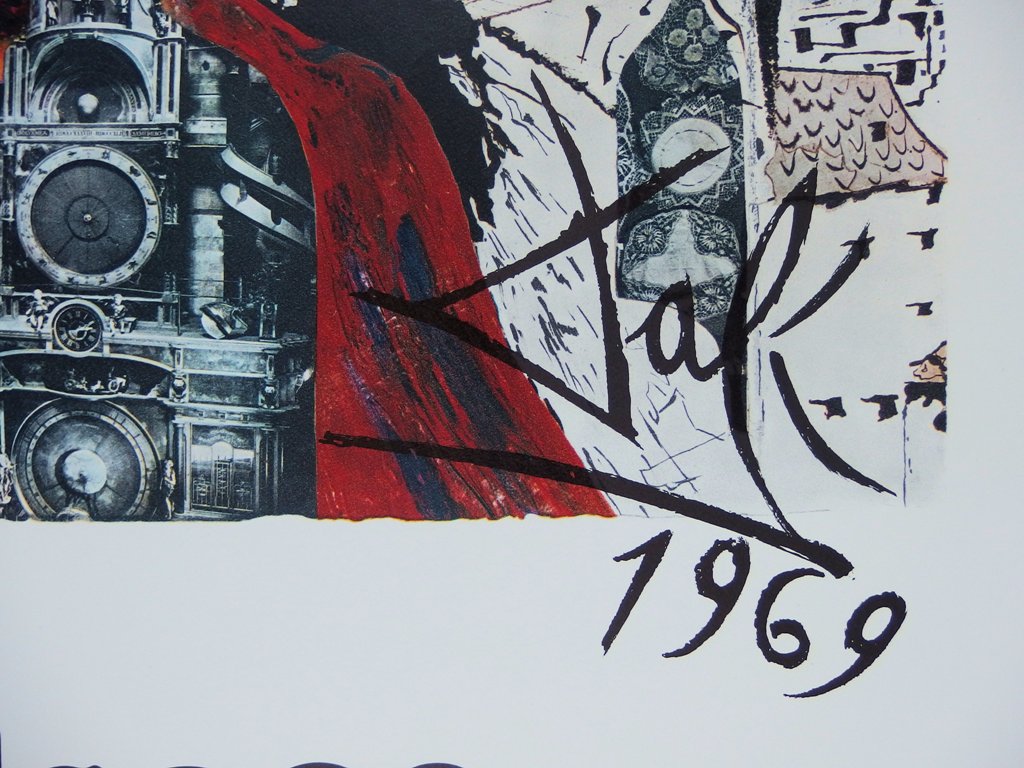 Salvador DALI : Alsace - Lithographie originale signée, SNCF Grand Modèle