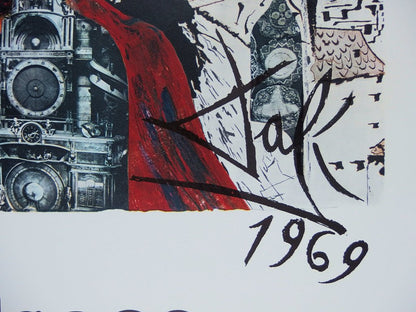 Salvador DALI : Alsace - Lithographie originale signée, SNCF Grand Modèle