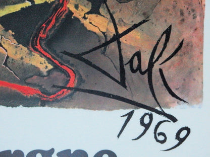 Salvador DALI : Auvergne - Lithographie originale signée, SNCF Grand Modèle