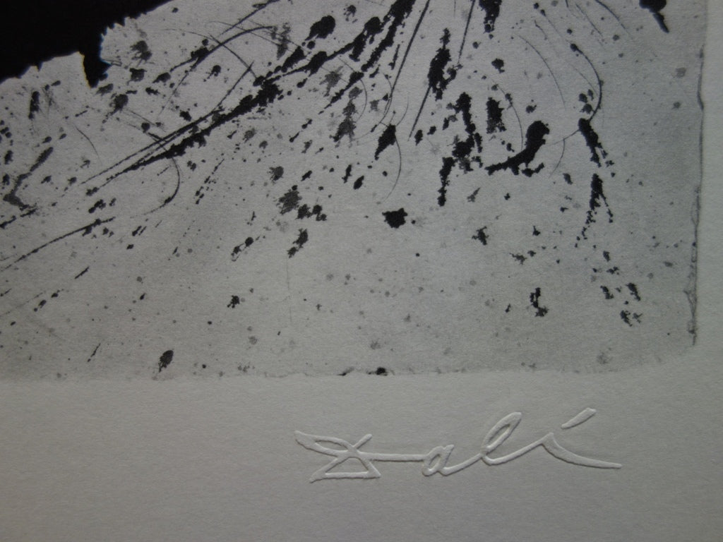 Salvador DALI : Paris - Lithographie originale signée SNCF, Suite Papillon
