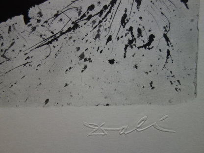 Salvador DALI : Paris - Lithographie originale signée SNCF, Suite Papillon