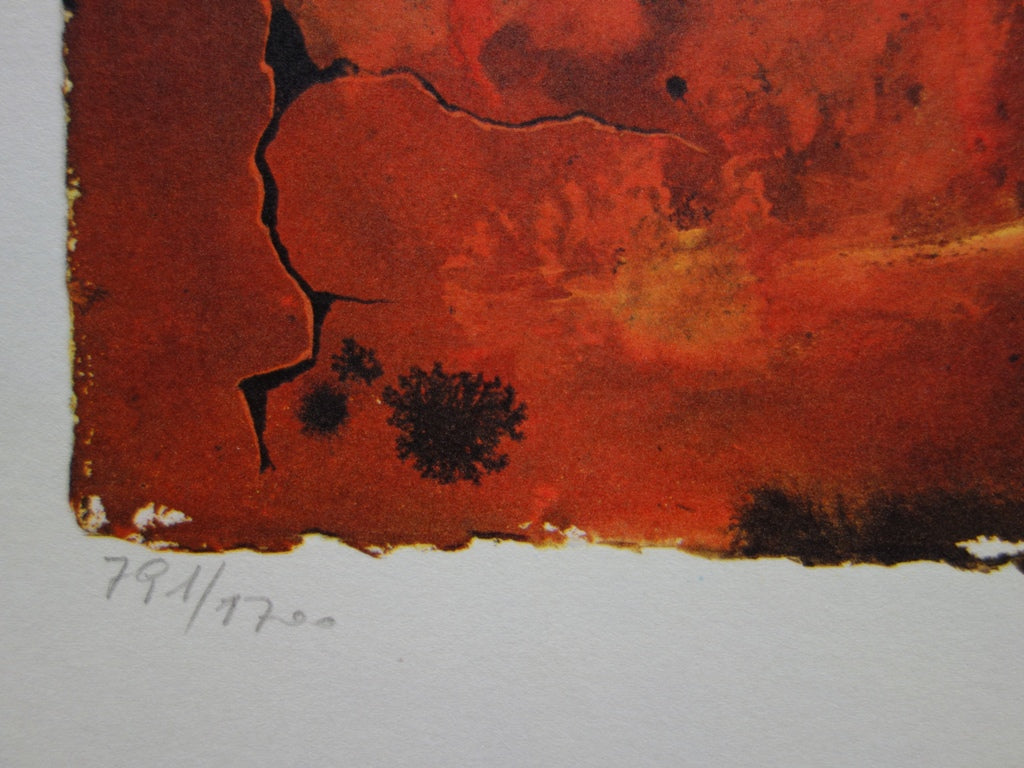 Salvador DALI : Auvergne - Lithographie originale signée SNCF, Suite Papillon