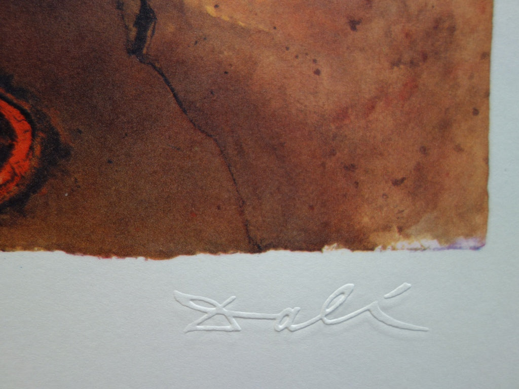 Salvador DALI : Auvergne - Lithographie originale signée SNCF, Suite Papillon