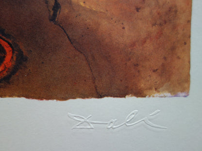 Salvador DALI : Auvergne - Lithographie originale signée SNCF, Suite Papillon