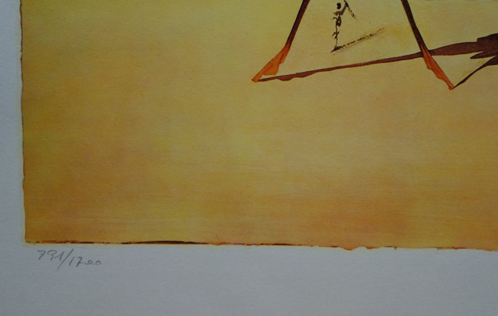 Salvador DALI : Roussillon - Lithographie originale signée SNCF, Suite Papillon
