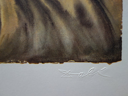 Salvador DALI : Normandie - Lithographie originale signée SNCF, Suite Papillon