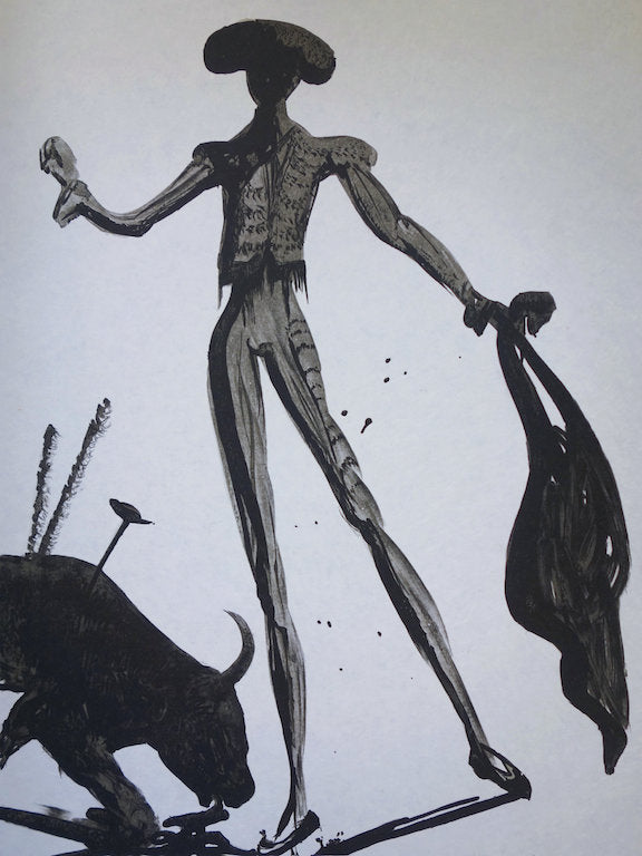 Salvador DALI : Torero noir - Lithographie originale signée