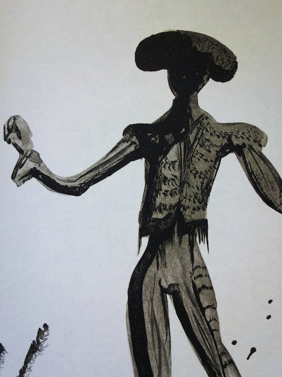 Salvador DALI : Torero noir - Lithographie originale signée