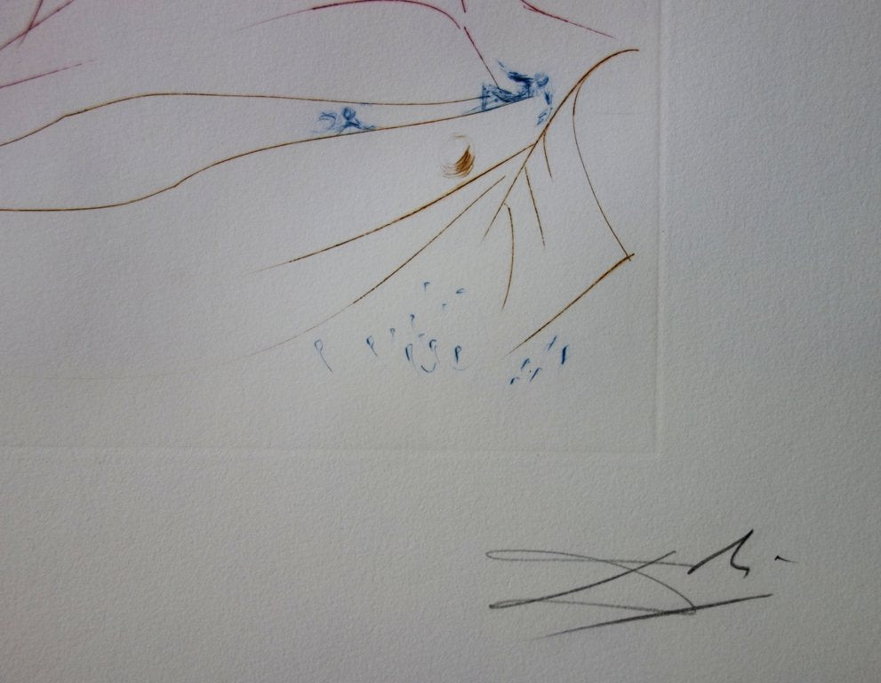 Salvador DALI: The Flying Dutchman: Homage to Wagner, Original signed engraving