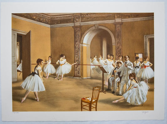 Edgar DEGAS : Le Foyer de la danse à l'Opéra de la rue Le Peletier - Lithographie signée
