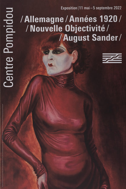 Otto DIX : Portrait de la danseuse Anita Barber - Affiche originale