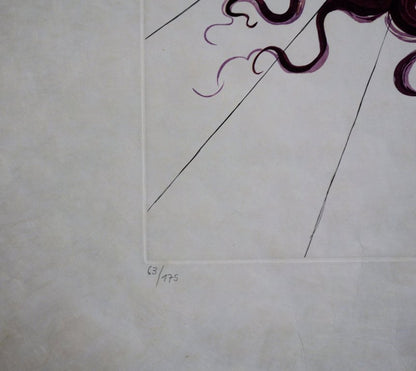Salvador DALI : La Lune - Gravure originale signée