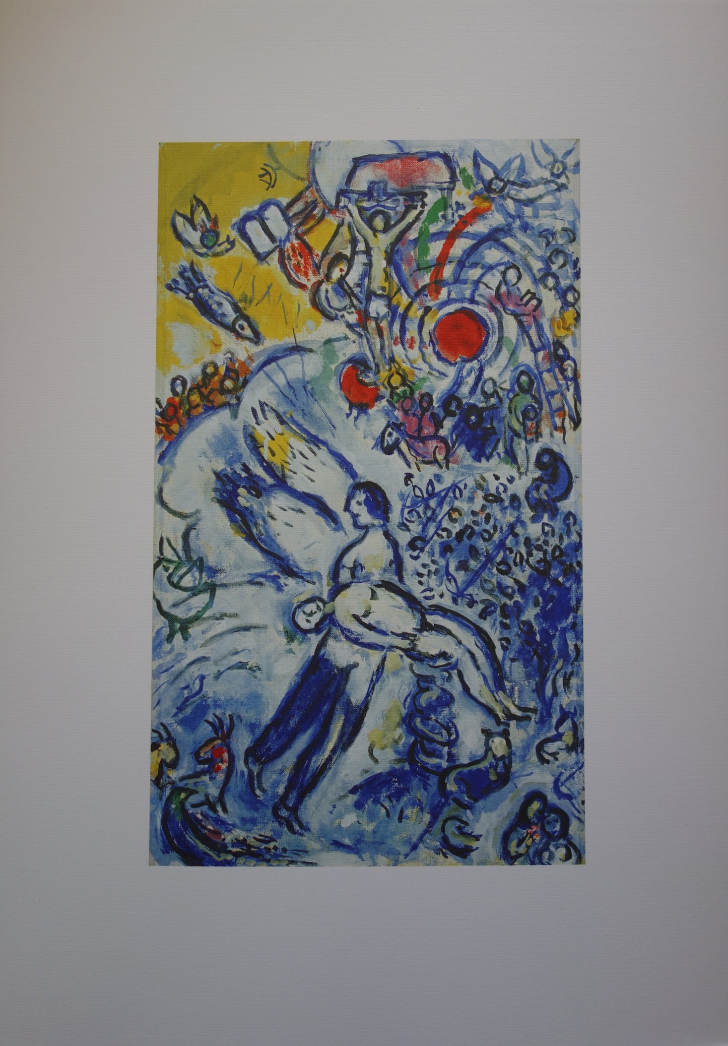 Marc CHAGALL : La création de l'Homme - Lithographie