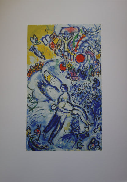 Marc CHAGALL : La création de l'Homme - Lithographie
