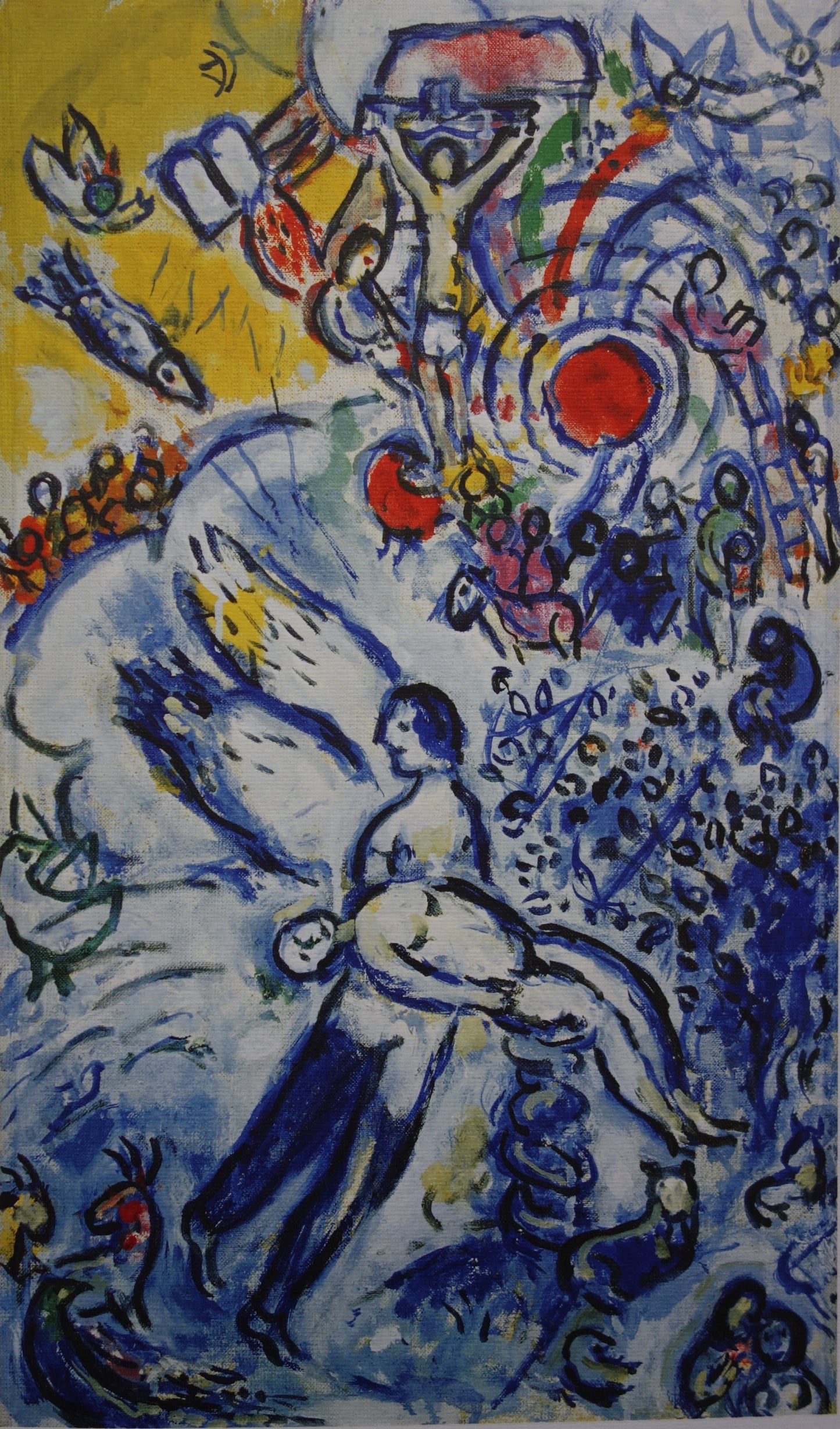 Marc CHAGALL : La création de l'Homme - Lithographie