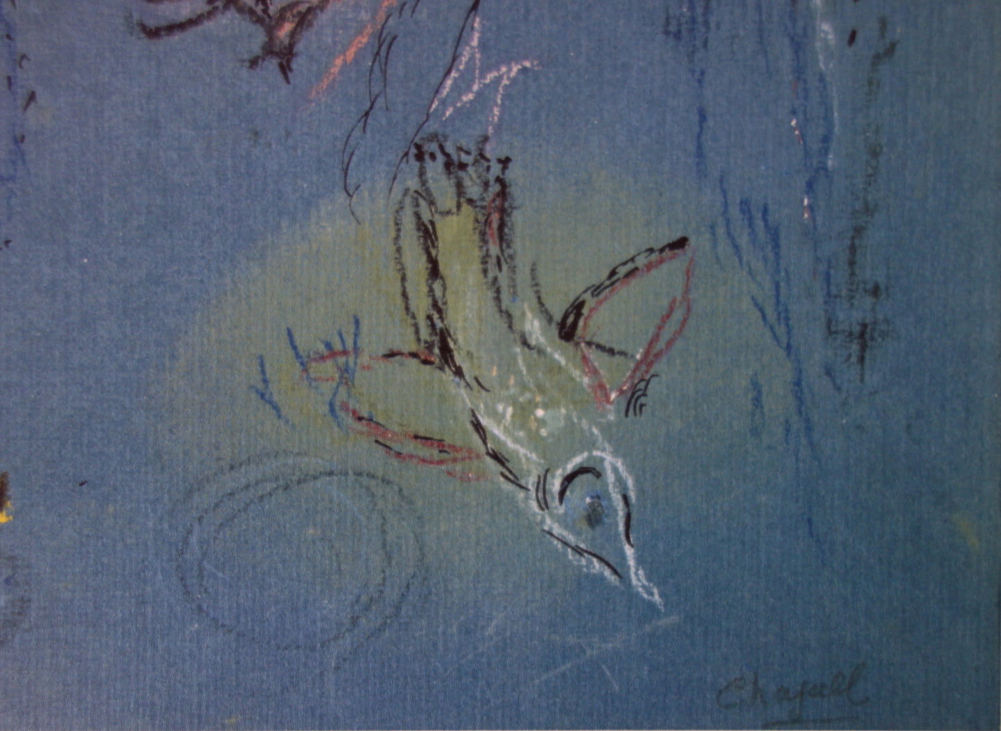 Marc CHAGALL : Adam et Eve chassés du paradis - Lithographie signée