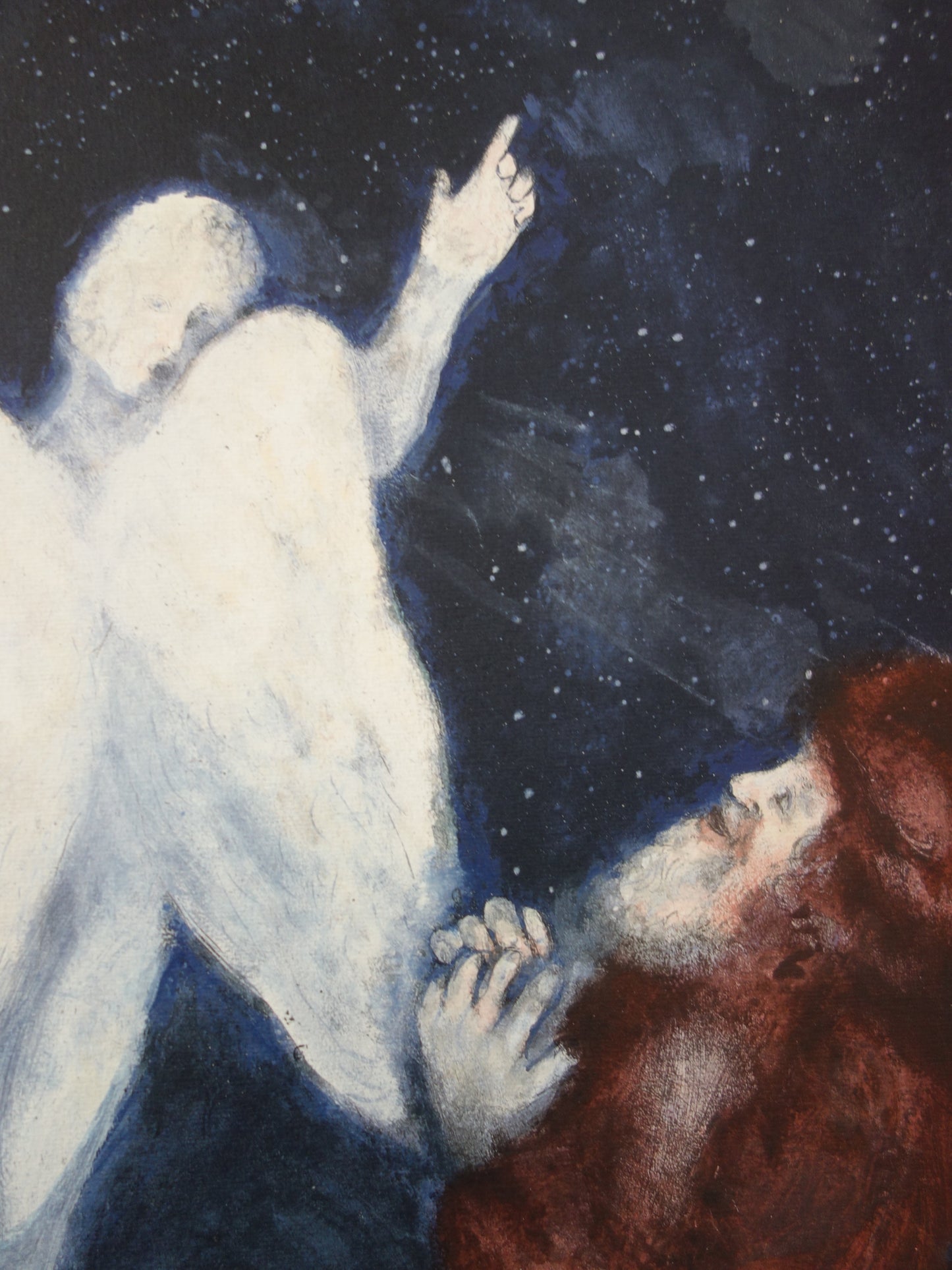 Marc CHAGALL: Noé recibe el encargo de construir el Arca - Litografía firmada