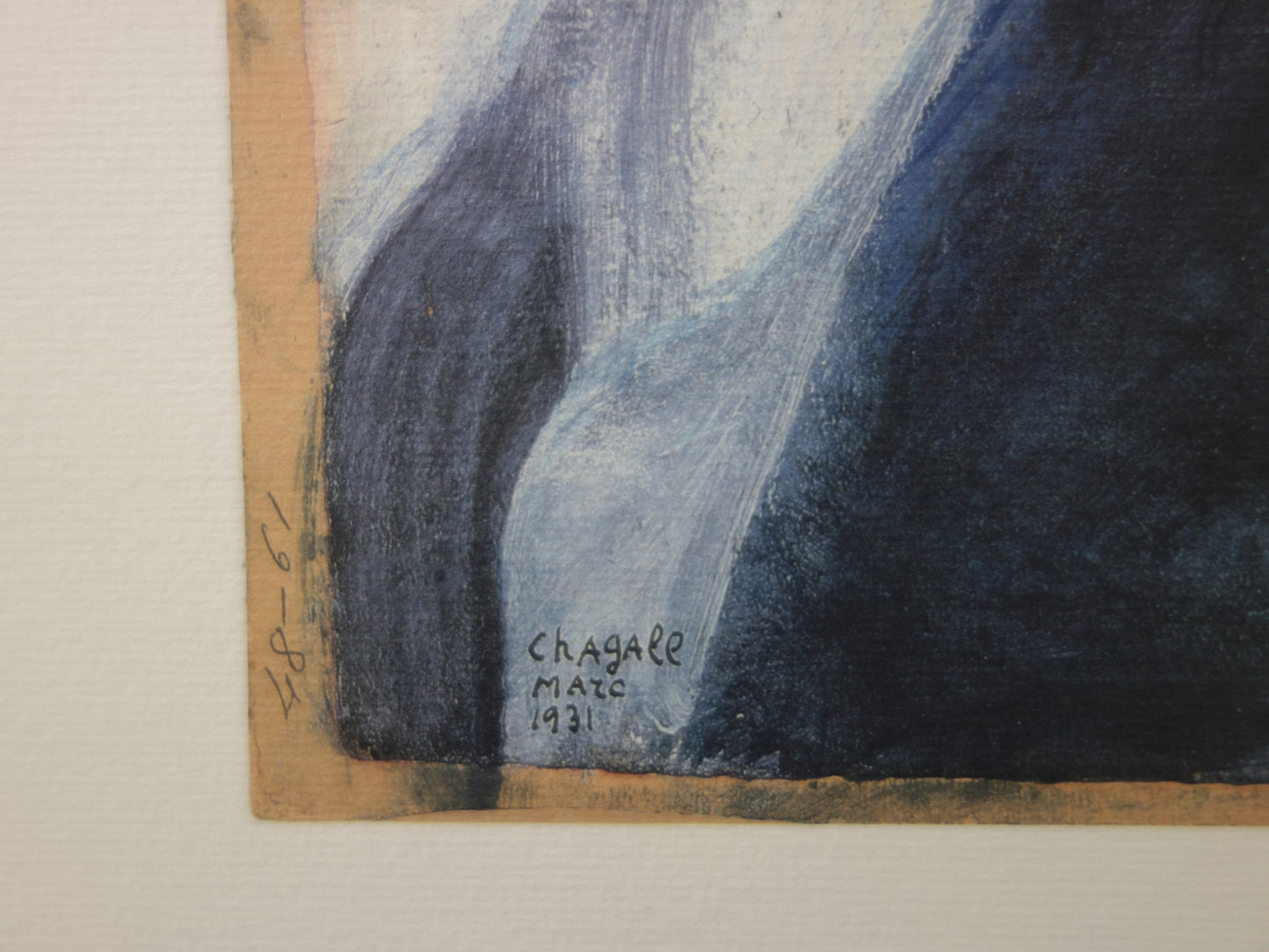 Marc CHAGALL: Noé recibe el encargo de construir el Arca - Litografía firmada