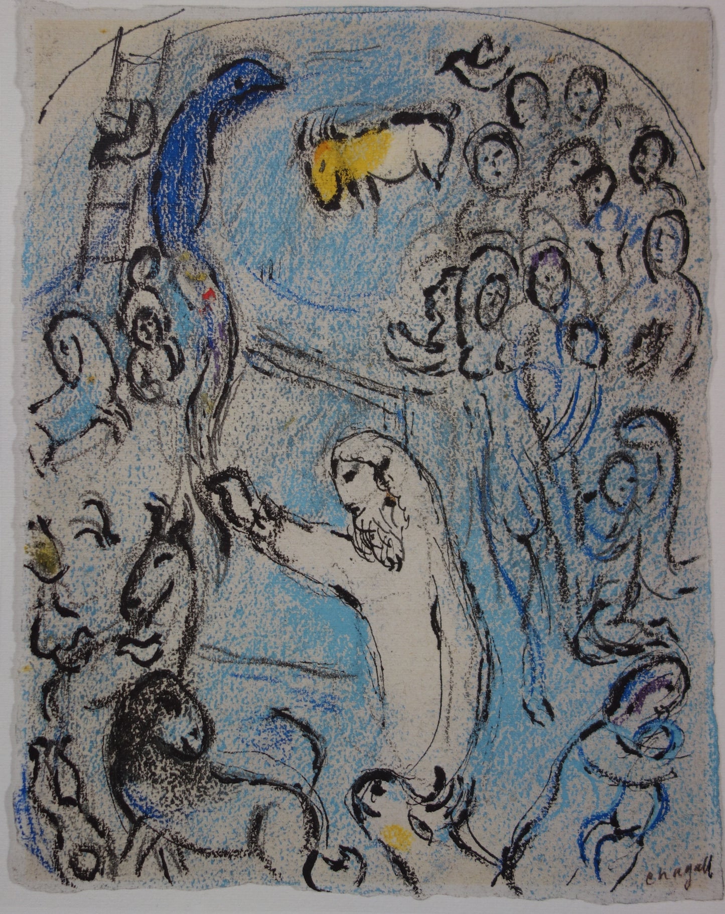 Marc CHAGALL : L'Arche de Noé - Lithographie signée