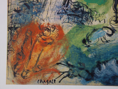 Marc CHAGALL: Noé y el arco iris - Litografía firmada