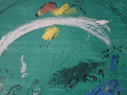 Marc CHAGALL : Noé et l'arc-en-ciel - Lithographie signée