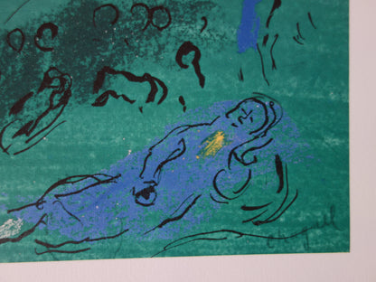 Marc CHAGALL : Noé et l'arc-en-ciel - Lithographie signée
