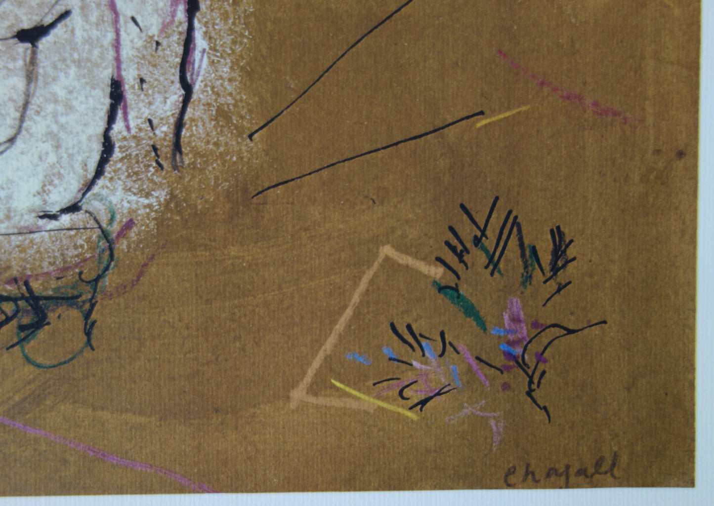 Marc CHAGALL : Abraham et les trois Anges - Lithographie signée