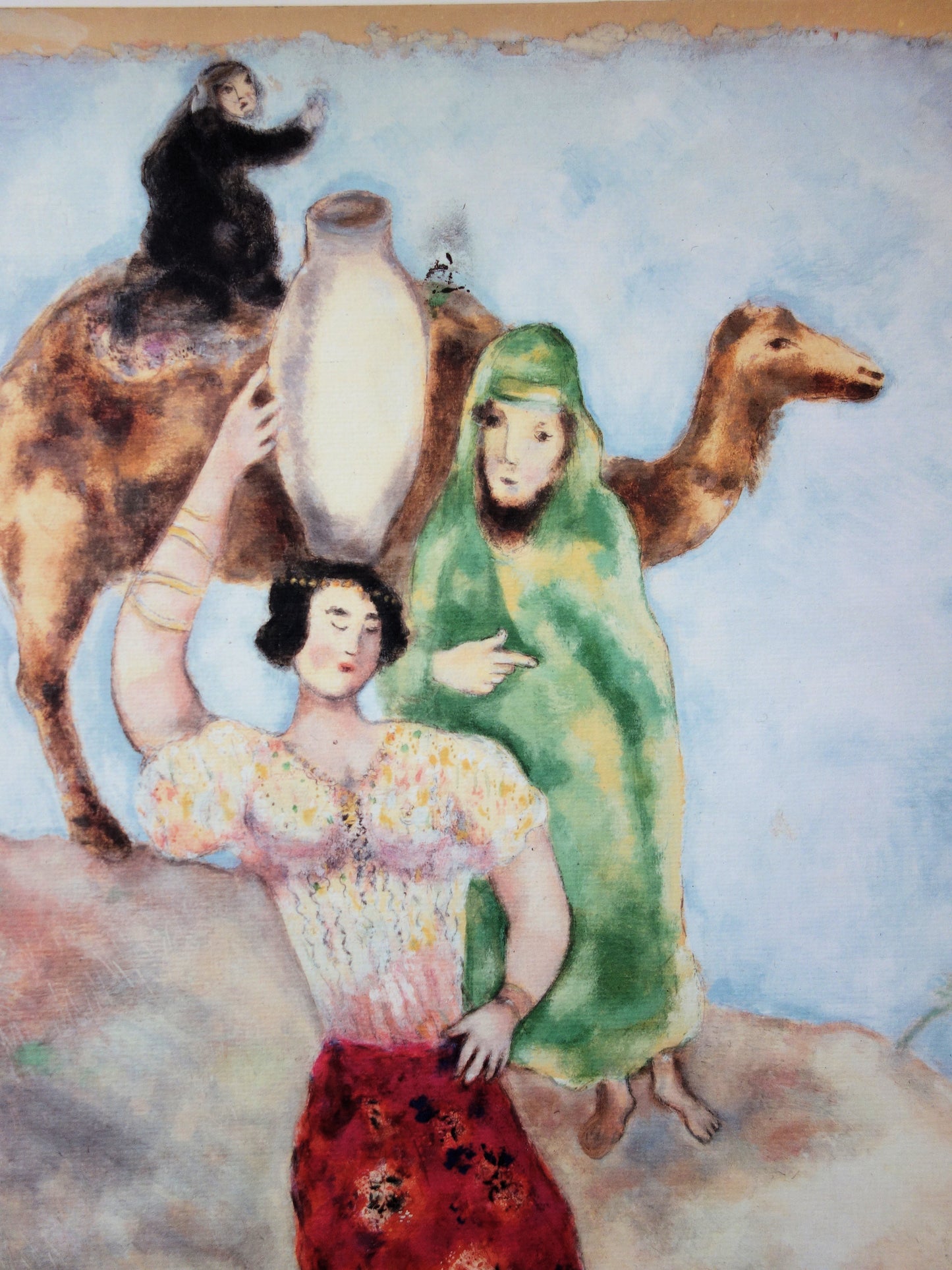 Marc CHAGALL : Eliezer et Rebecca - Lithographie signée