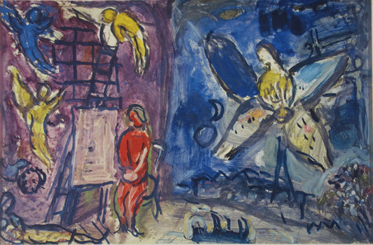 Marc CHAGALL : Le Songe de Jacob - Lithographie