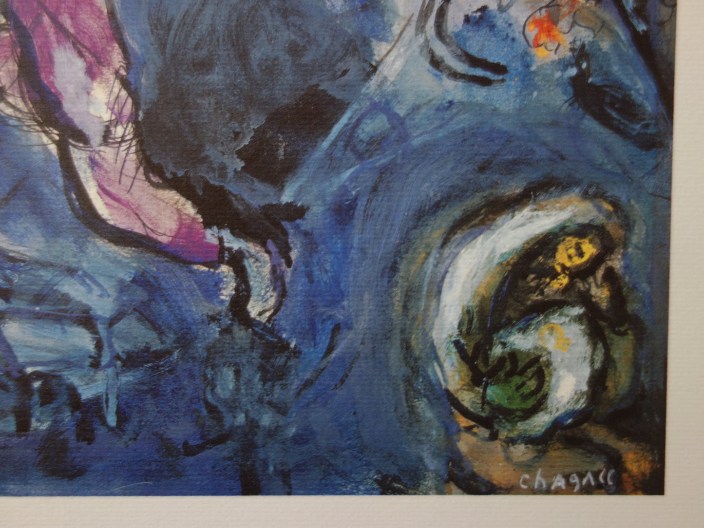 Marc CHAGALL : La lutte de Jacob avec l'Ange - Lithographie signée