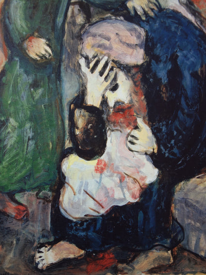 Marc CHAGALL : Jacob pleure sur la tunique de Joseph - Lithographie signée