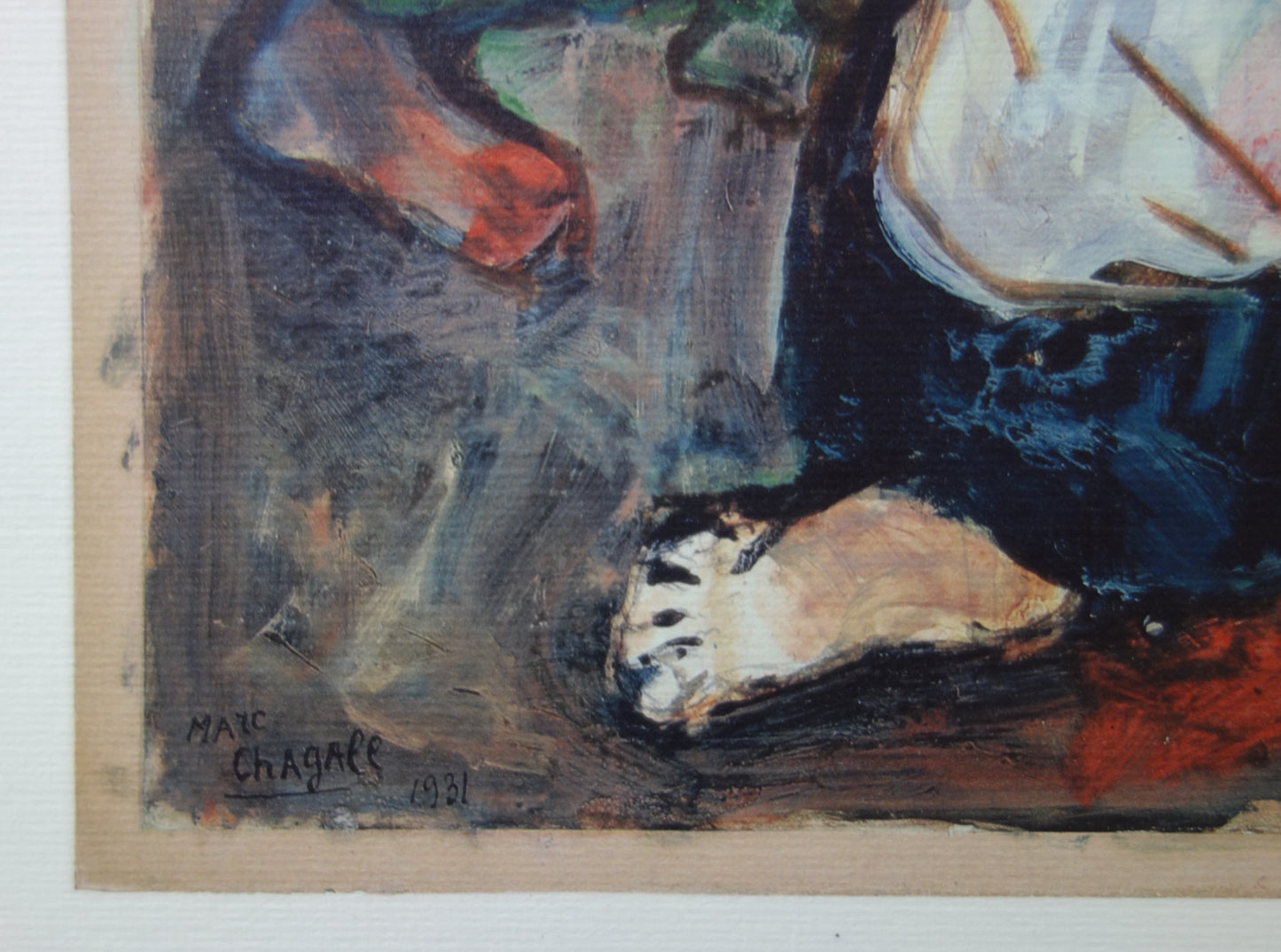 Marc CHAGALL : Jacob pleure sur la tunique de Joseph - Lithographie signée