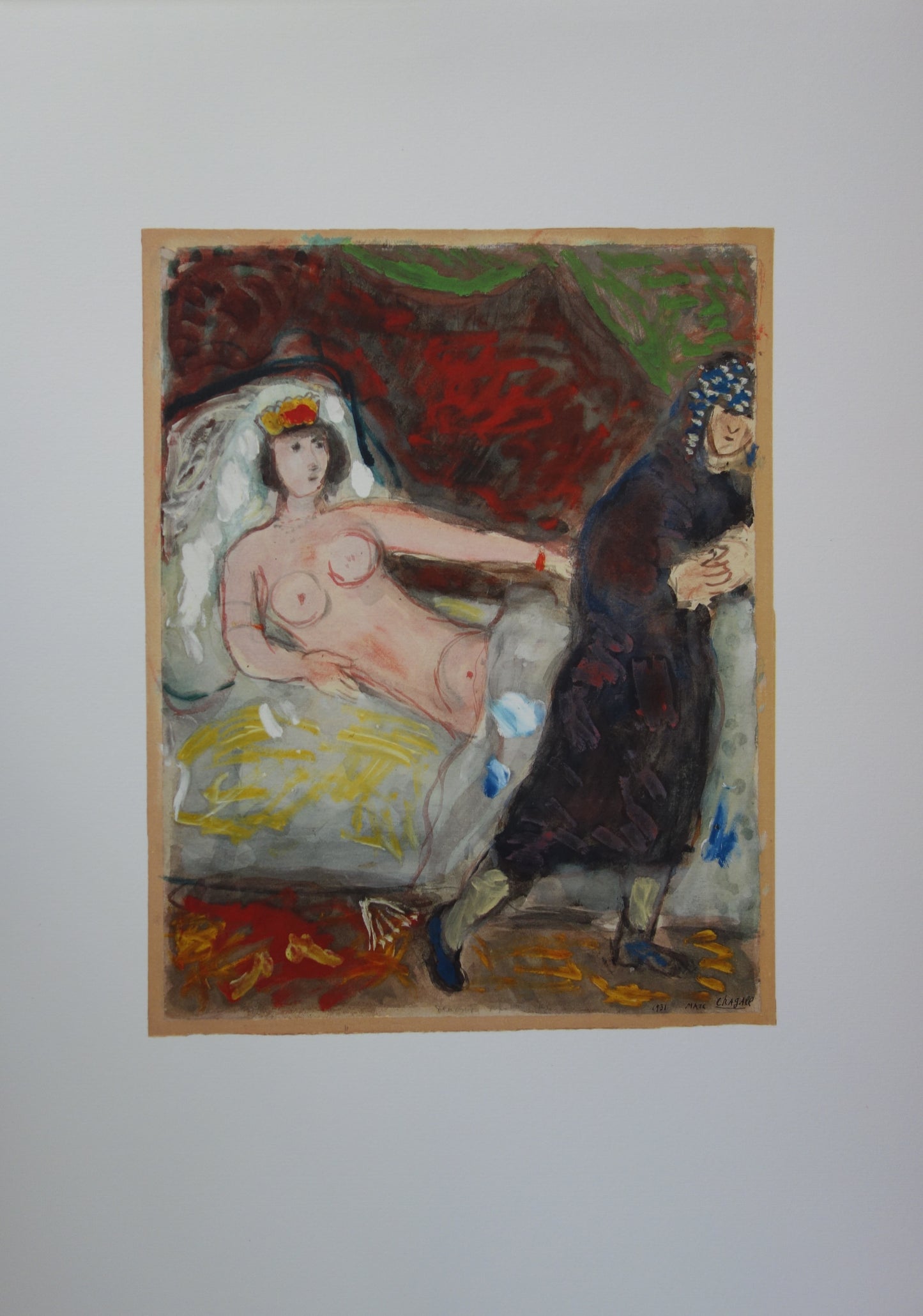 Marc CHAGALL : Joseph et la femme de Putiphar - Lithographie signée