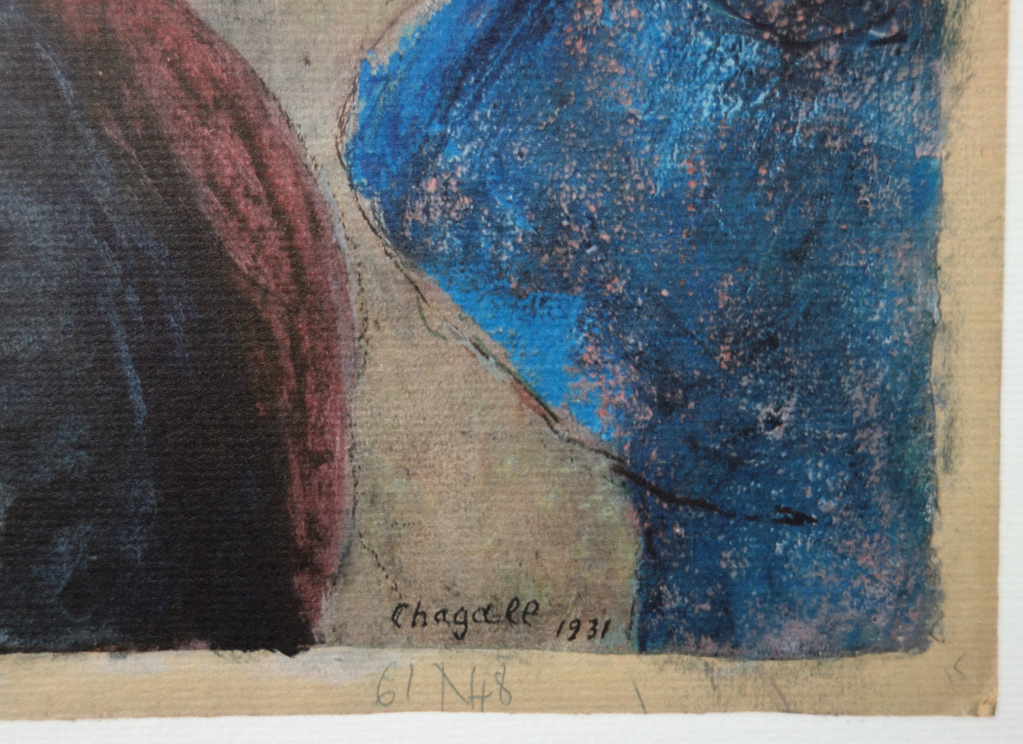 Marc CHAGALL : Joseph explique les songes de Pharaon - Lithographie signée