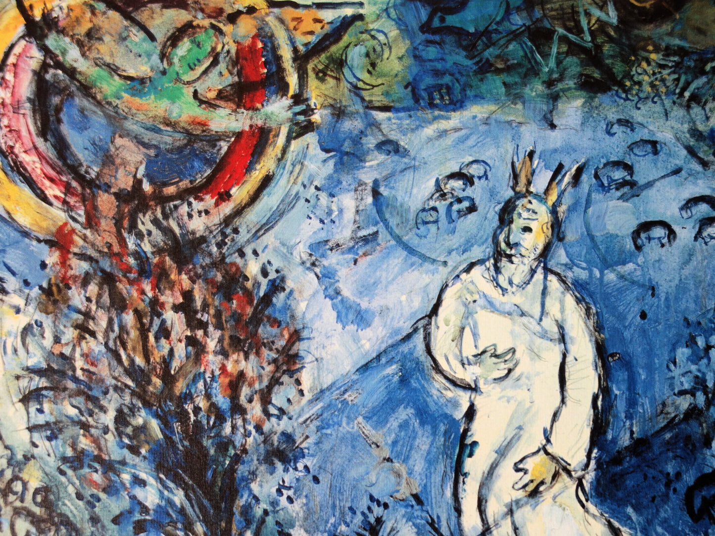 Marc CHAGALL : Moïse devant le buisson ardent - Lithographie