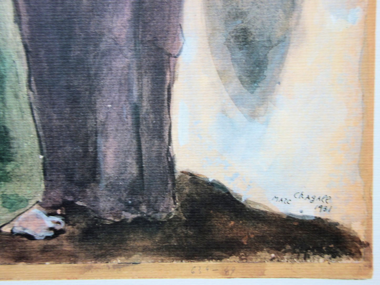 Marc CHAGALL : Moïse et Aaron - Lithographie signée