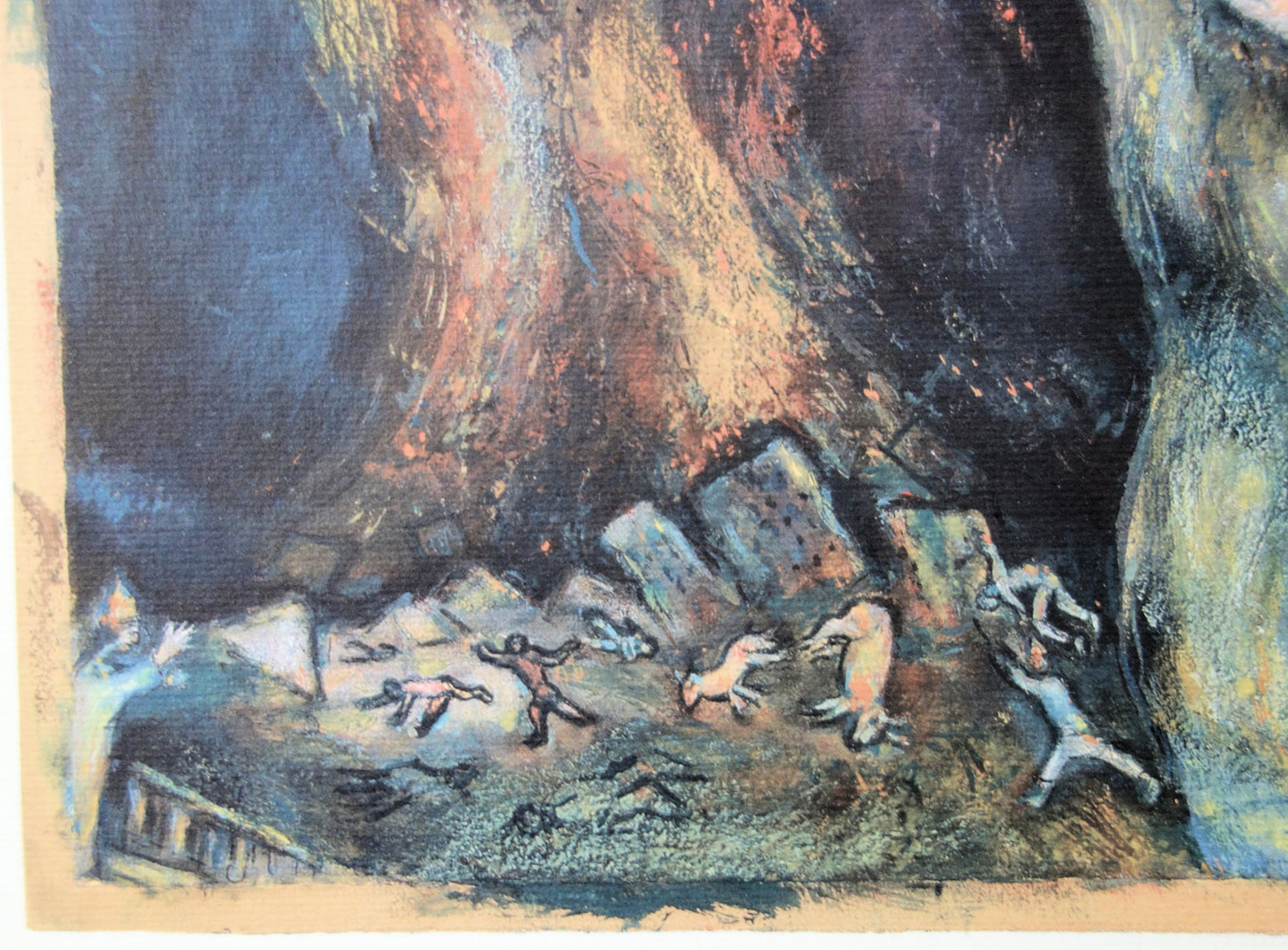 Marc CHAGALL : Moïse répand les Ténèbres - Lithographie signée