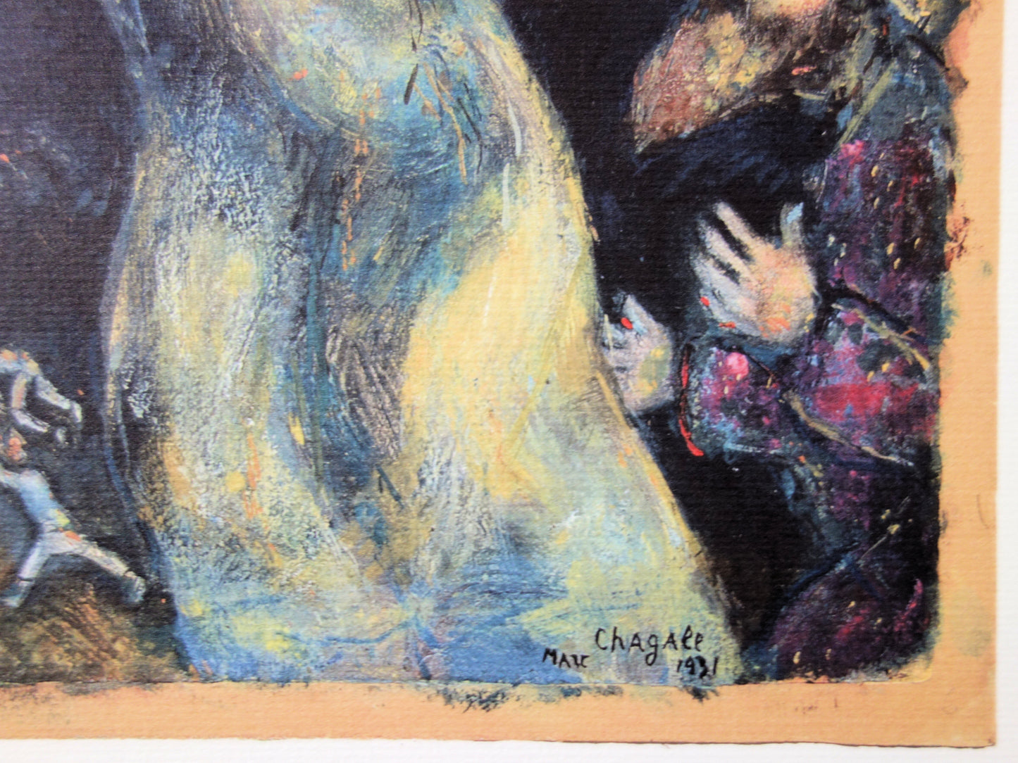 Marc CHAGALL : Moïse répand les Ténèbres - Lithographie signée