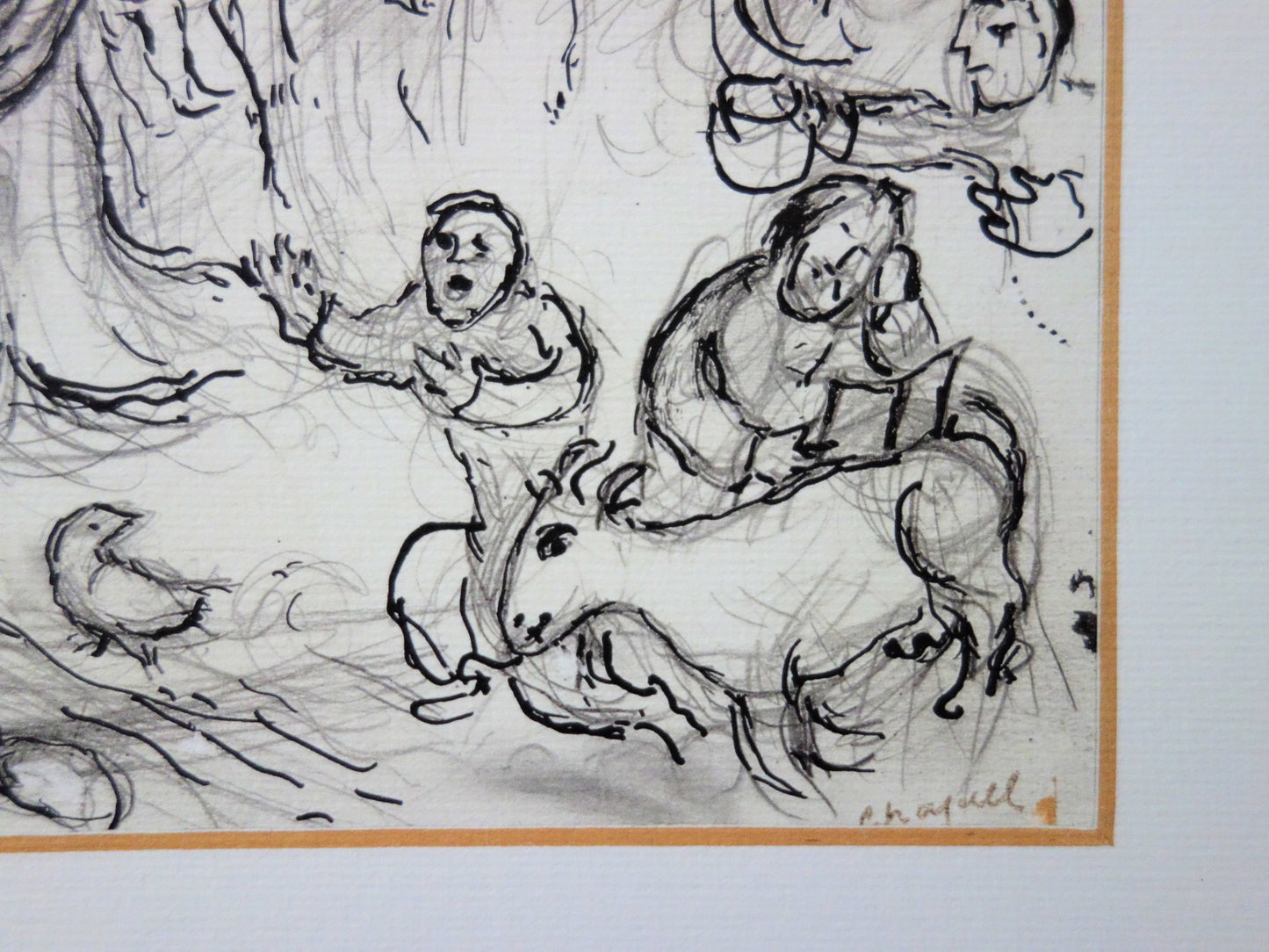 Marc CHAGALL : Le Frappement du Rocher - Lithographie signée