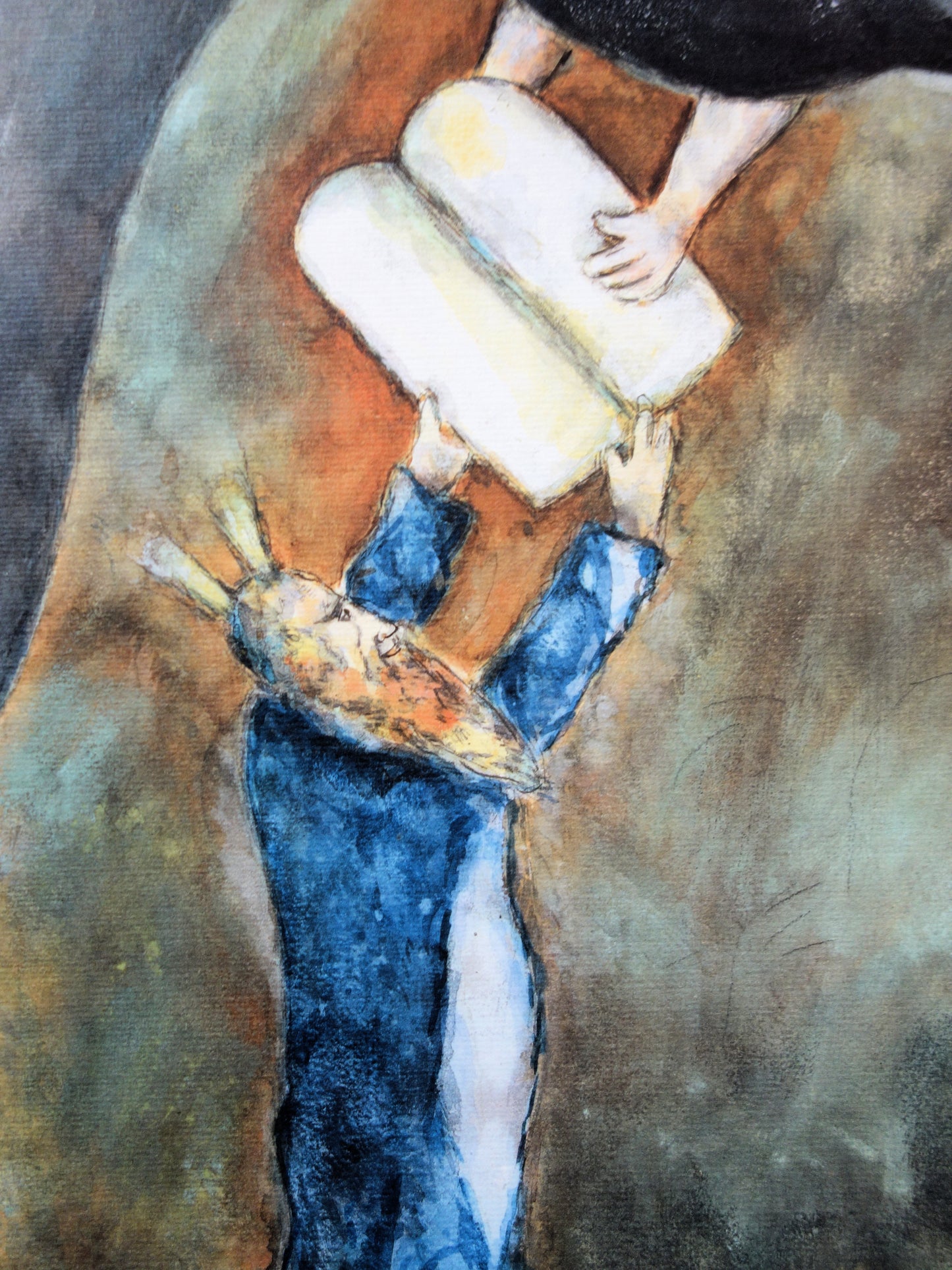 Marc CHAGALL: Moisés recibe las Tablas de la Ley - Litografía firmada