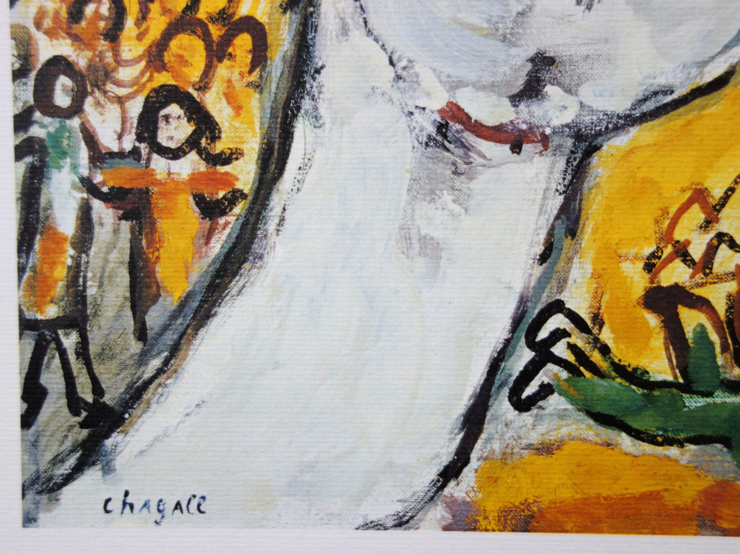 Marc CHAGALL : Moïse reçoit les Tables de la Loi - Lithographie signée