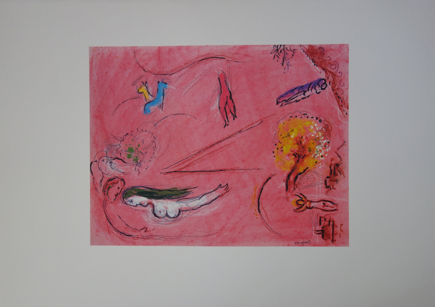 Marc CHAGALL : Le Cantique des Cantiques I - Lithographie signée