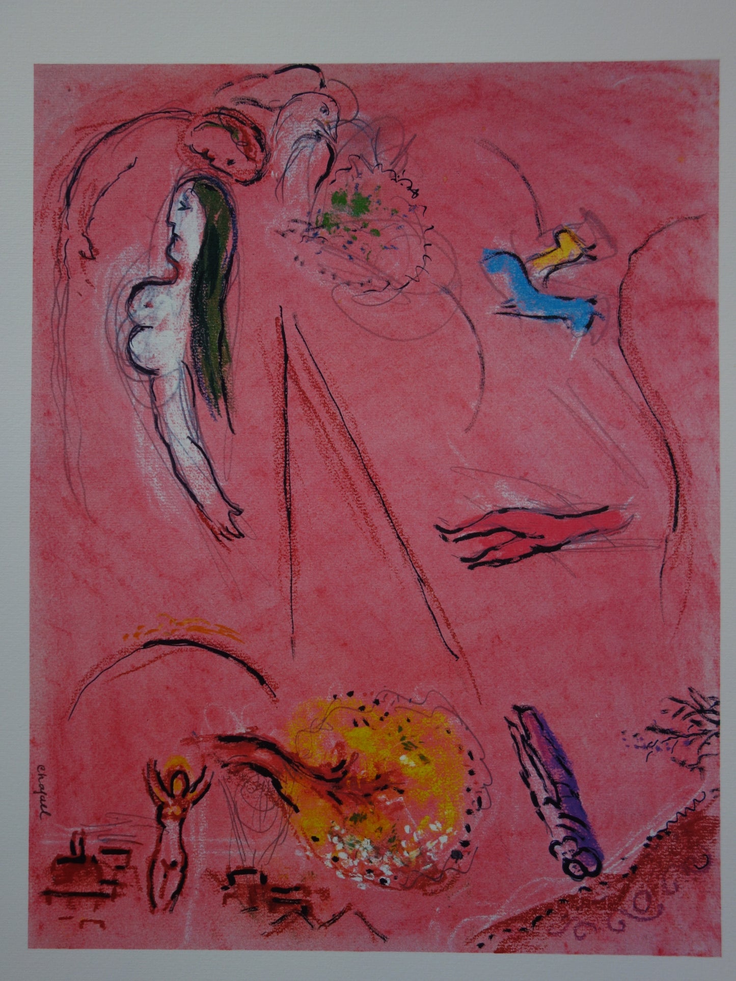 Marc CHAGALL : Le Cantique des Cantiques I - Lithographie signée