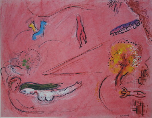 Marc CHAGALL : Le Cantique des Cantiques I - Lithographie signée
