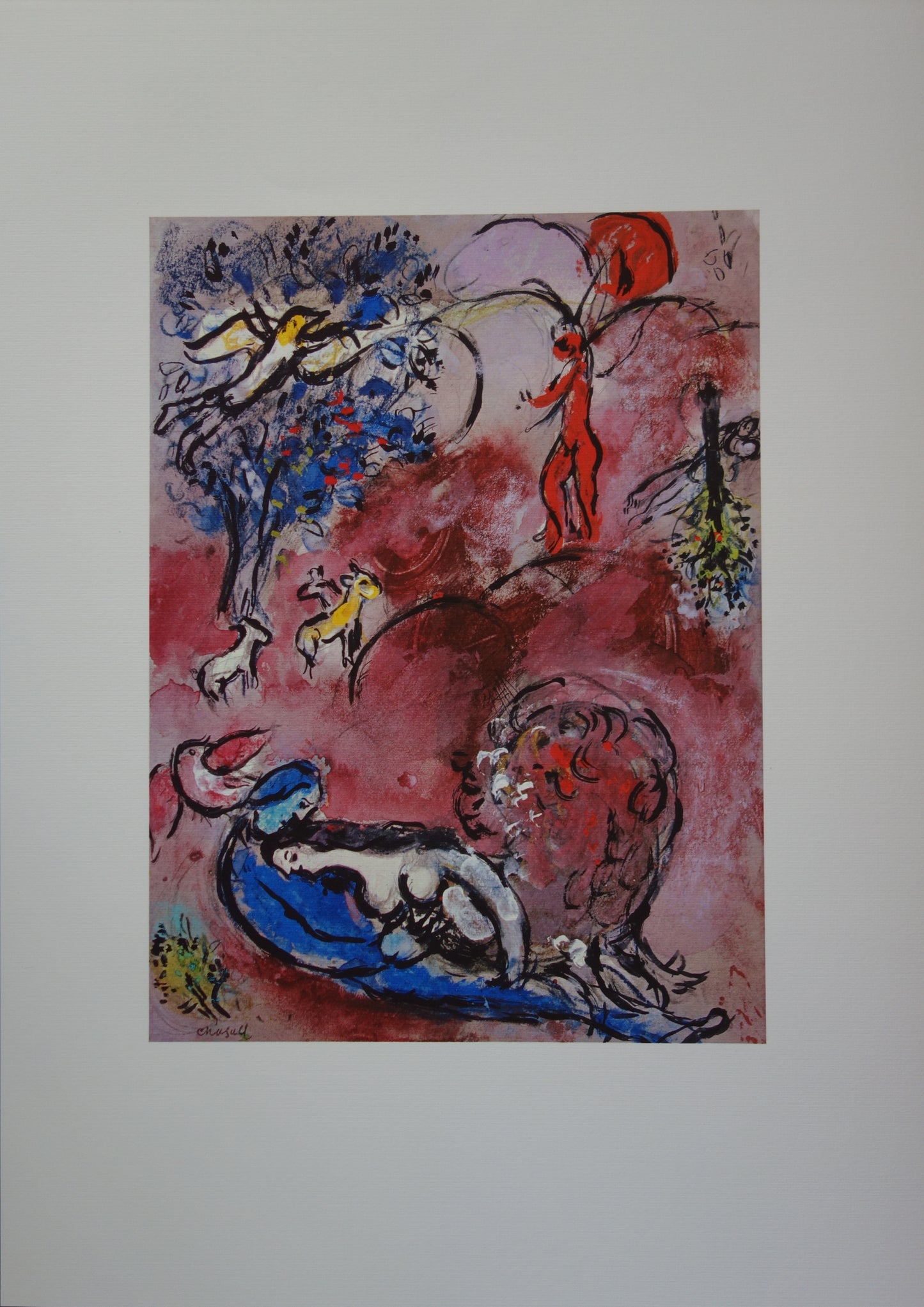 Marc CHAGALL : Le Cantique des Cantiques I - Lithographie signée