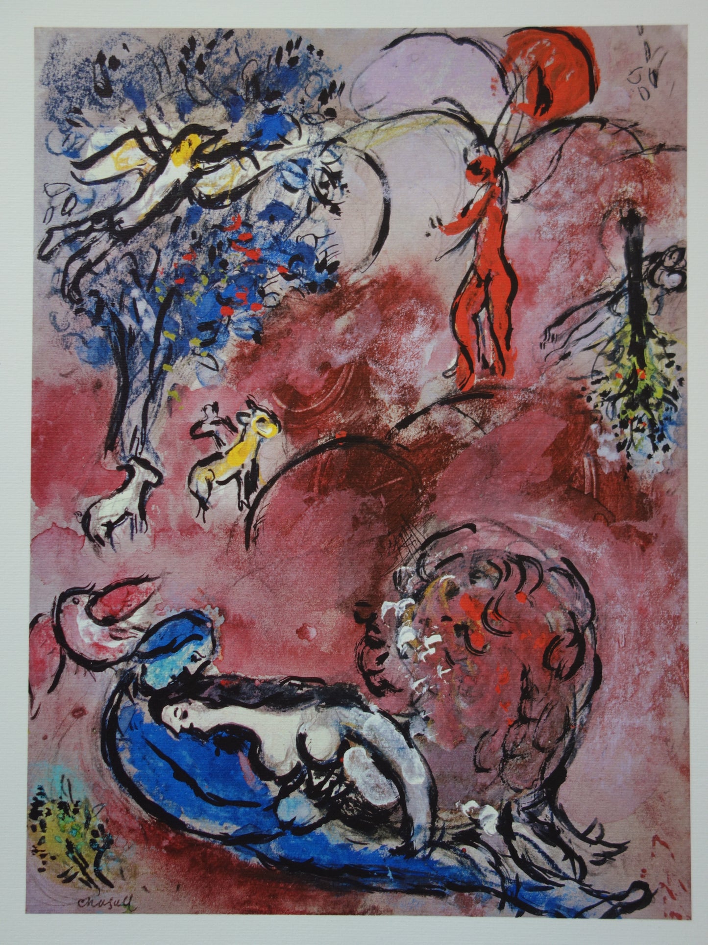 Marc CHAGALL : Le Cantique des Cantiques I - Lithographie signée
