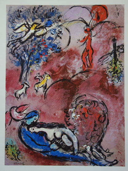 Marc CHAGALL : Le Cantique des Cantiques I - Lithographie signée