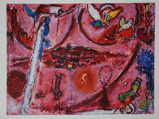 Marc CHAGALL : Le Cantique des Cantiques III - Lithographie