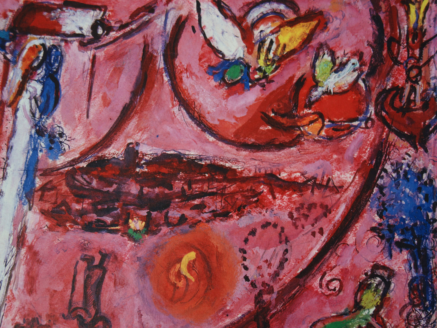 Marc CHAGALL : Le Cantique des Cantiques III - Lithographie