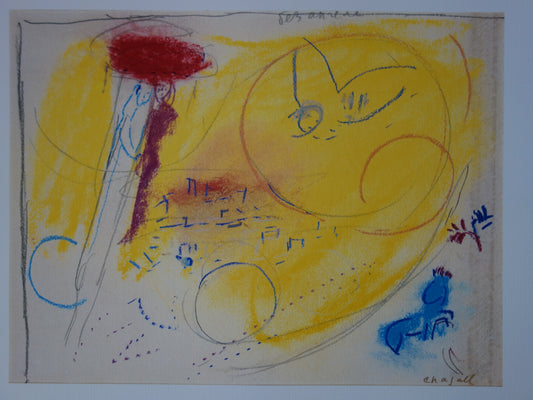 Marc CHAGALL: El Cantar de los Cantares III - Litografía firmada